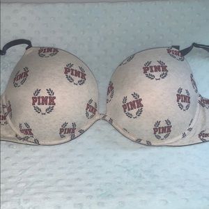 Pink Victoria’s Secret super push up bra